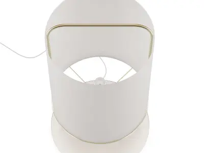 Large Round Floor Lamp 3D model