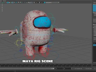 Among us - Impostor Pack Low-poly 3D model