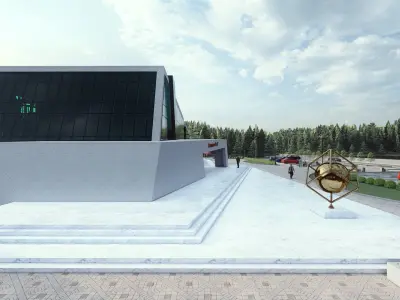Architectural project 3D model