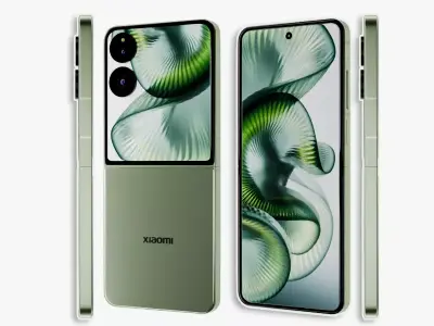 Xiaomi Mix Flip 2 Blender 3D Model with Lighting Setup 3D model