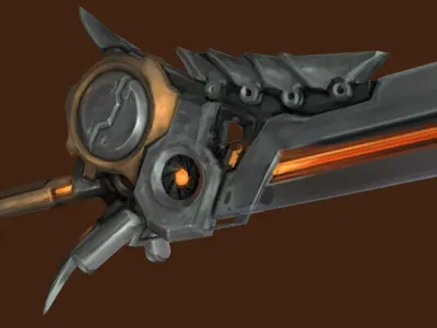 SciFi Mosquito Blade Low-poly 3D model