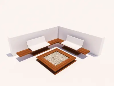 Landscape furniture  3D Model Pack