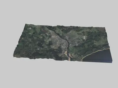 RIGA City Low-poly 3D model