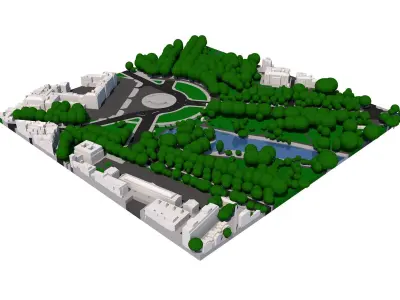 London city tile Level 2 block TQ2979 North West 3D model