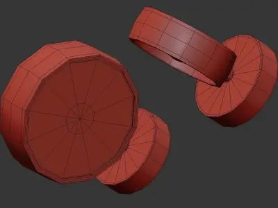 Myco K two rimmed lids 3D model