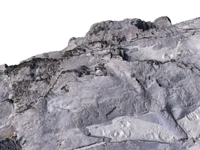 Altay Rock scan 2 Low-poly 3D model