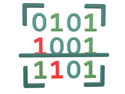 Data Scan Icon v1 004 Low-poly 3D model