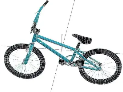 BMX Bicycle Low Poly Street Freestyle Bike Model Low-poly 3D model