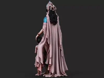 Asian Deity High Detail 3D model