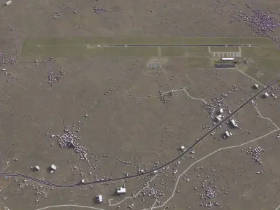 Urmia - 3D Airport Model Low-poly 3D model