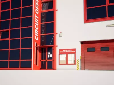 Imola Racetrack Office Building  3D model