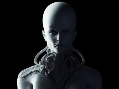 Alien Woman 3D Character  3D model