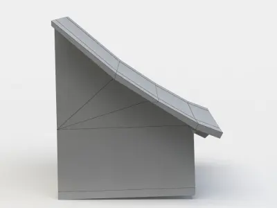 Dormer window Low-poly 3D model