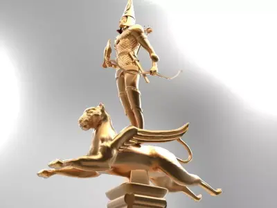 Independence Monument from Almaty Kazakhstan 3D model