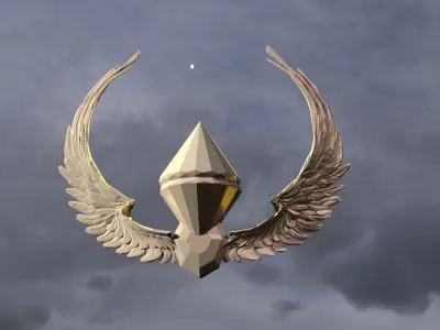 Architecture Jewelled Wings 4models 3D model