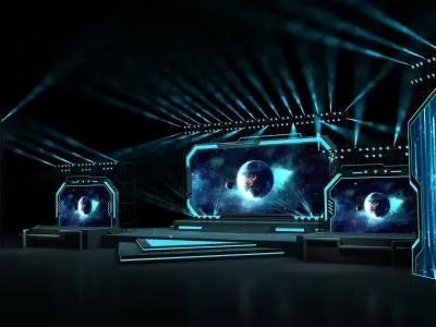 Event stage 06 design 3D model