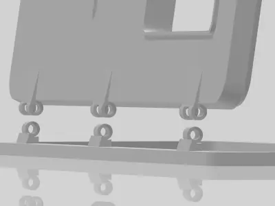 FUNCTIONAL DOOR MODEL FOR SHIP MODELS 3D print model