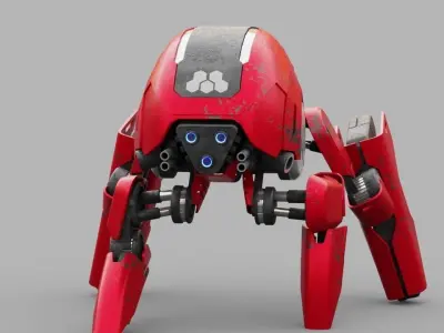 BATTLE DROID S2000  rigged 3D model