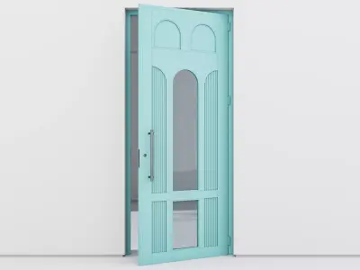 Aluminium door 362 3D model