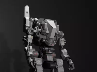 Mecha EXODIA Low-poly 3D model