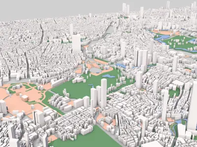 Tokyo city Japan 3D model