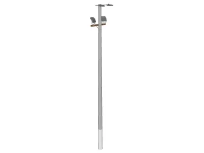 Concrete Lamp Post - Light Pole - Light Post - Street Light 20 3D model