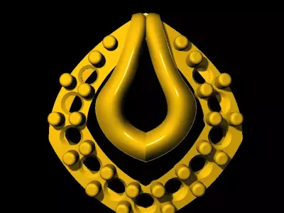 Tops earrings   3D print model