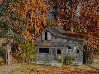 Old house exterior 3D model