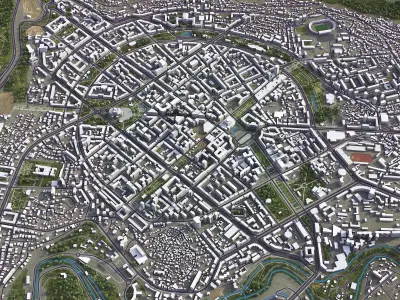 Yerevan  Low-poly 3D model