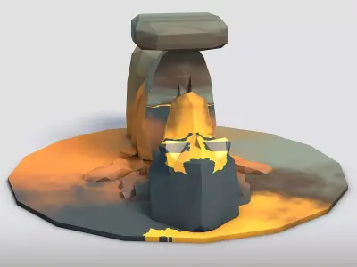 Low Poly Stones Vol1 3D model