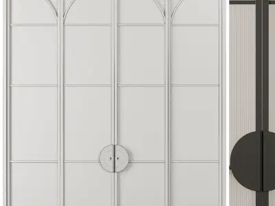Entrance door set20 3D model