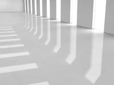 Sci Fi Warehouse 3D model 7