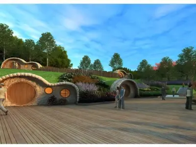Hobbit-style Architecture 3D model