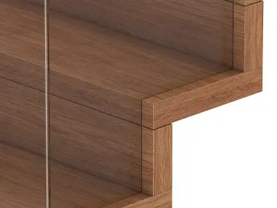 Wooden Stairs 5 3D model