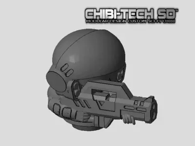 CHIBI-TECH SD - COLONIAL MK II HATCH GUNNER 3D print model