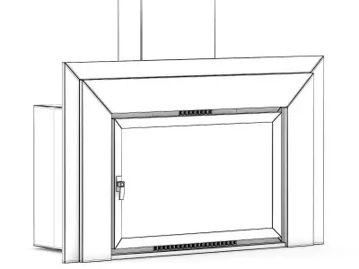 Wall Fireplace 1 3D model