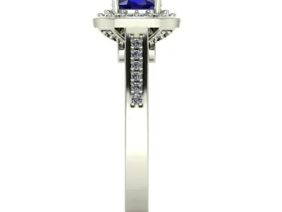 Engagement ring 3D print model