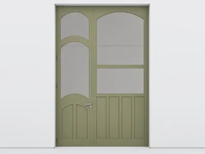 Aluminium door 355 3D model