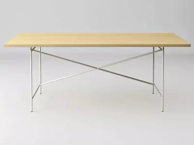 Eiermann table with top and legs 3D model