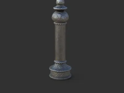 Street Lamp Low-poly 3D model
