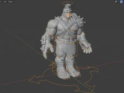Planet Huk rigged 3D model