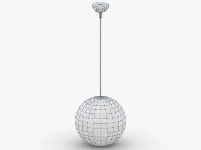 1490 - Hanging Lamp Low-poly 3D model