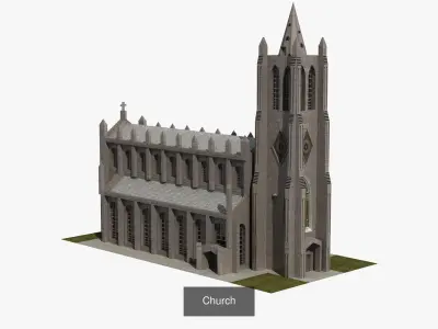 Modern Building Collection 06 3D Model Pack