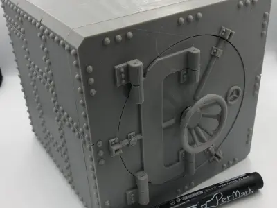 ARMORED SAFE PRINT IN PLACE 3D print model