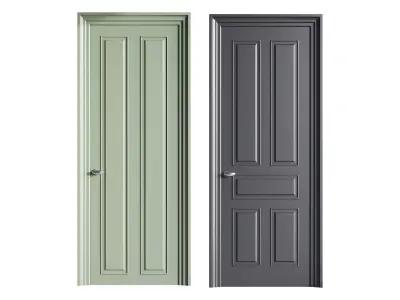 Modern entrance door 80 3D model