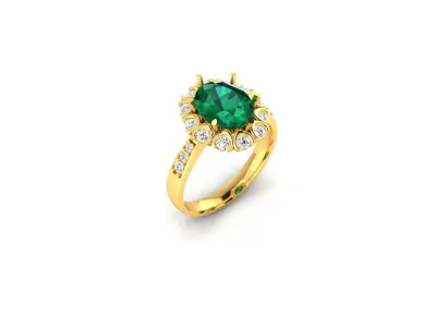 Women Ring  Render 3dm STL OBJ FBX Details 3D print model 243