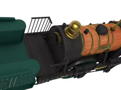 Planet by Robert Stephenson 1830 Locomotive 3D model