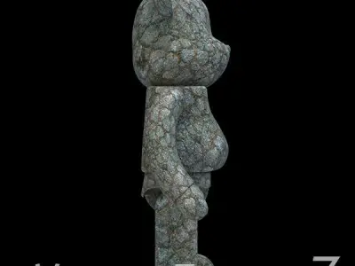 Stone Bear Brick 3D model