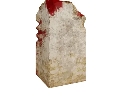 Broken Column Low-poly 3D model purchase