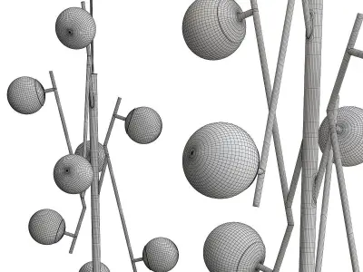 Alurria LED Foyer Chandelier Low-poly 3D model